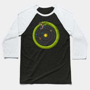 Solar System Ouroboros Baseball T-Shirt